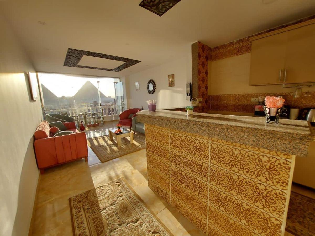 Full Pyramids View Apartment With Balcony For 8 P Kafret el-Gabal 外观 照片