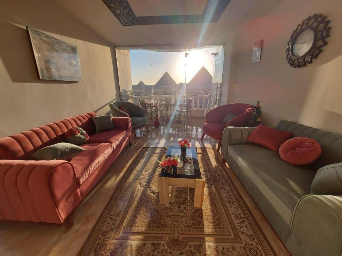 Full Pyramids View Apartment With Balcony For 8 P Kafret el-Gabal 外观 照片