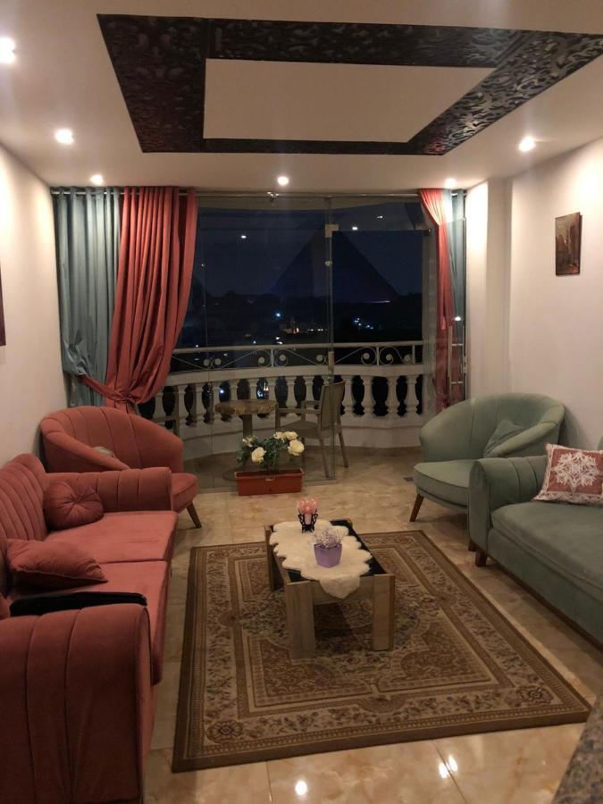 Full Pyramids View Apartment With Balcony For 8 P Kafret el-Gabal 外观 照片