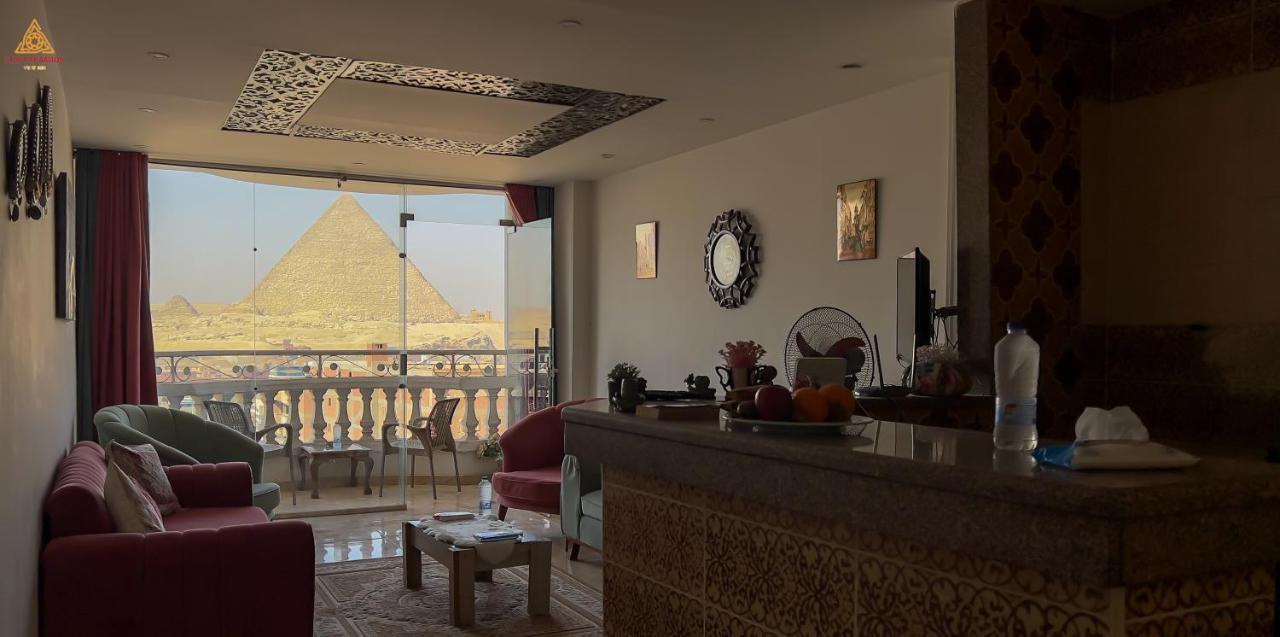 Full Pyramids View Apartment With Balcony For 8 P Kafret el-Gabal 外观 照片