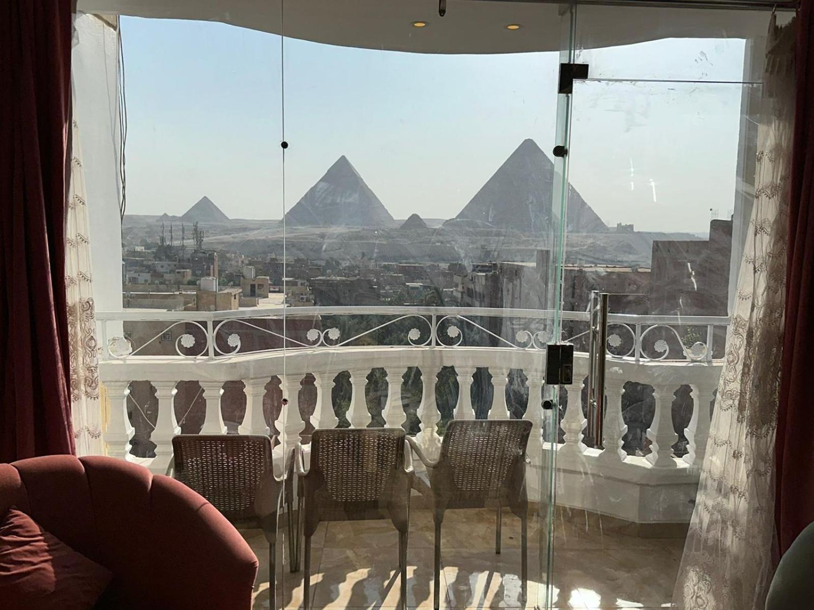 Full Pyramids View Apartment With Balcony For 8 P Kafret el-Gabal 外观 照片