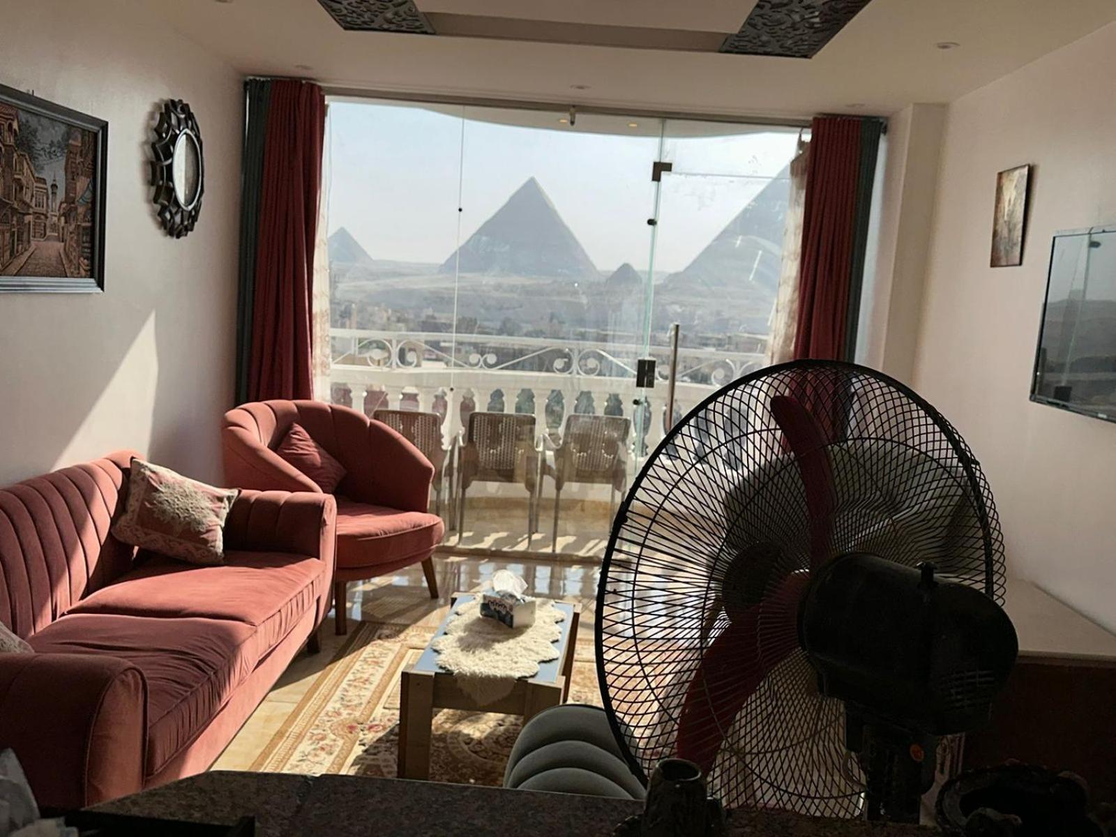 Full Pyramids View Apartment With Balcony For 8 P Kafret el-Gabal 外观 照片